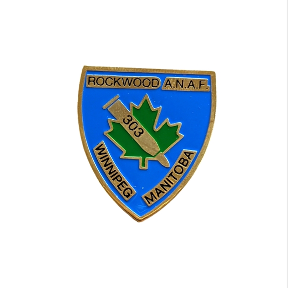 (3 for $20) Rockwood ANFA 303 Winnipeg Manitoba Lapel / Cap Pin - Picture 1 of 2